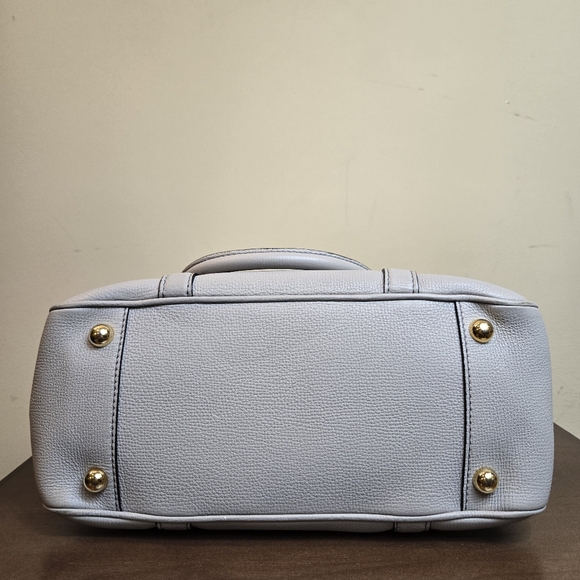 Burberry MILVERTON bag satchel check plaid gray leather NO STRAP - Picture 13 of 13